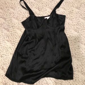 Rebecca Taylor Size 4 Satin Bustier Tank Top